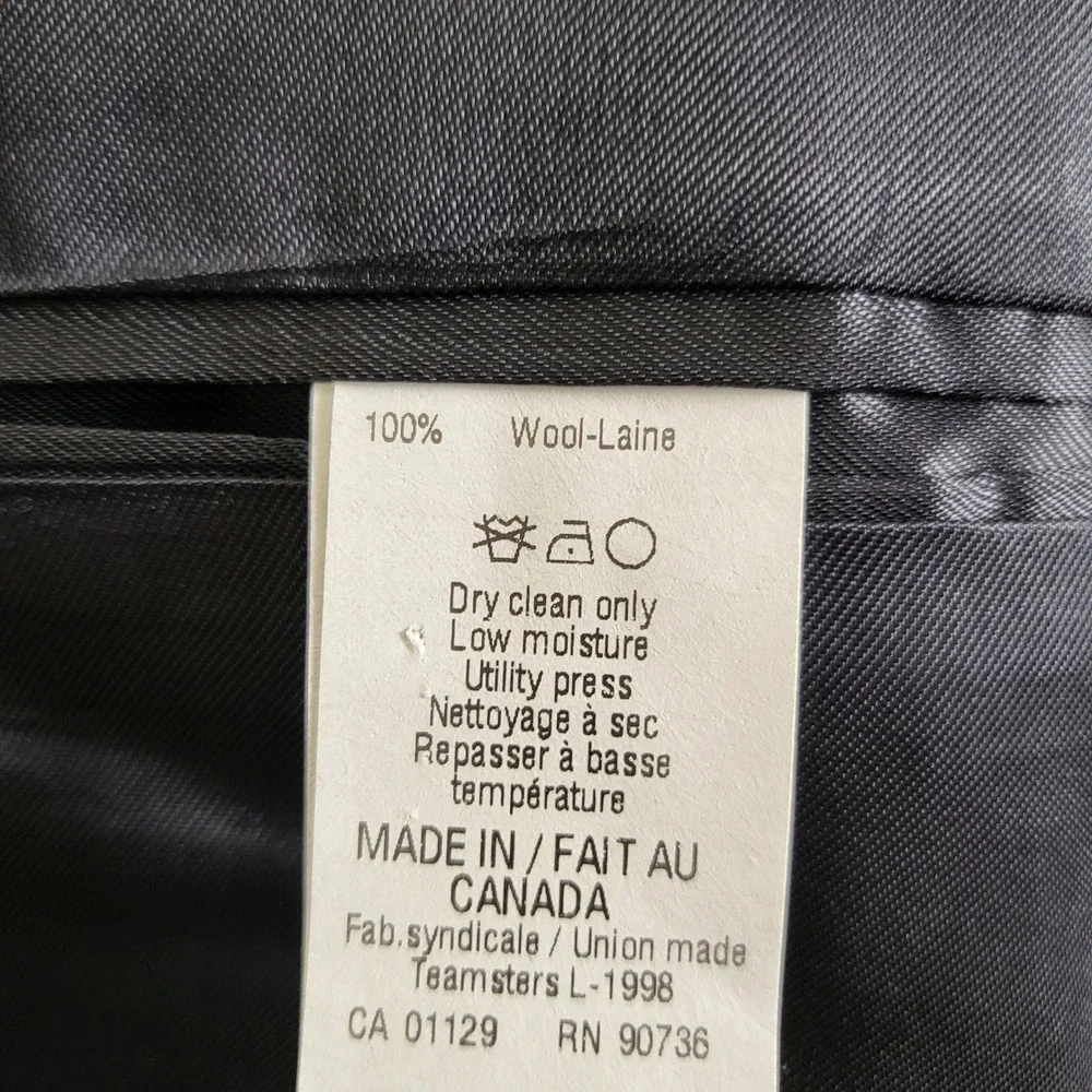 LRL Ralph Lauren Men's‎ Gray Pinstripe 100% Wool Blazer 40R